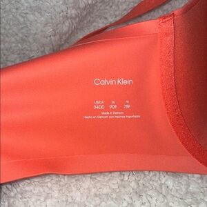 Calvin Klein Bold Orange Bra size 34DD